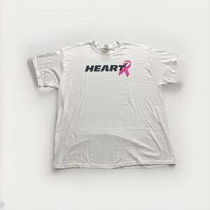 Miami Heat Breast Cancer Awareness Month Sga Shirt Mens Xl Red White Game